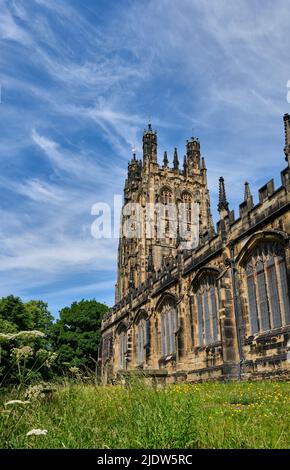 Église St Giles, Wrexham, pays de Galles Banque D'Images