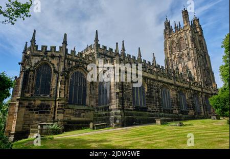 Église St Giles, Wrexham, pays de Galles Banque D'Images