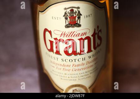 Le whisky Grant, le meilleur whisky écossais de William Grant & Sons Ltd Banque D'Images