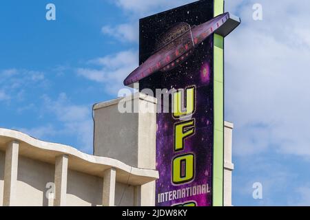 Musée des OVNIS, Roswell, Nouveau-Mexique, États-Unis. Banque D'Images