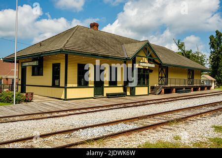 Summerville Depot, East Washington Street, Summerville, Géorgie Banque D'Images
