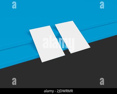 Maquette de carte de visite. Maquette de carte de visite moderne. Maquette pour la marque de présentation, l'identité d'entreprise, la publicité, le personnel, la papeterie Banque D'Images