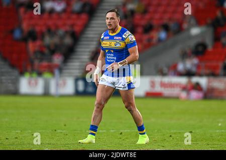 James Donaldson (25) de Leeds Rhinos pendant le match Banque D'Images