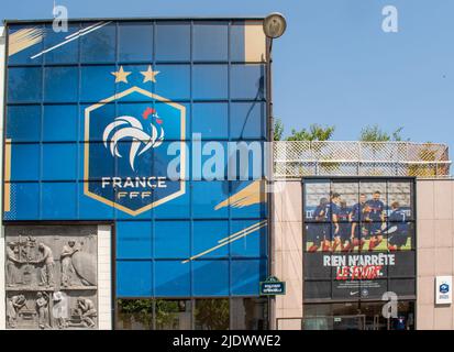 La fédération française de football à Paris Banque D'Images