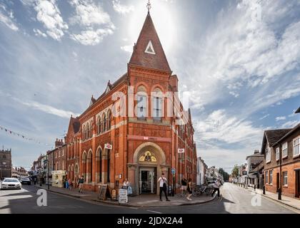 The Old Bank avec la mosaïque de Shakespeare à Stratford-upon-Avon, Warwickshire, Royaume-Uni, le 16 juin 2022 Banque D'Images
