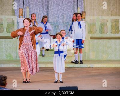 Oklahoma, JUL 17 2022 - Sound of Music Performance à Mitch Park Banque D'Images