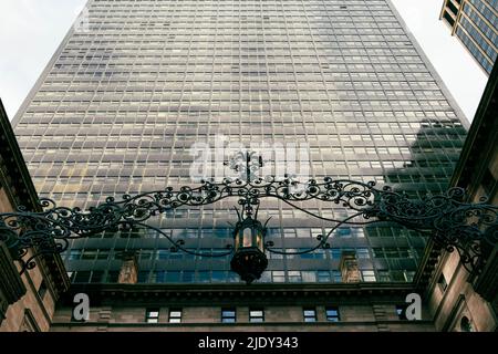 Lotte New York Palace Hotel façade NYC vue. Banque D'Images