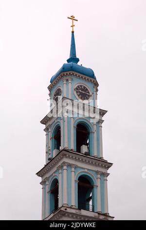 Beffroi de l'église Vvedenskaya dans la ville de Kashira. Moscou, Russie. Banque D'Images