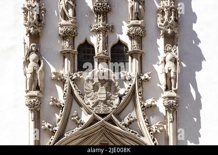 Stara radnice, portail renesancni z 1511 (A. Pilgram), Brno, Ceska republika / portail de la Renaissance, Vieille mairie, Brno, Moravie, république Tchèque Banque D'Images