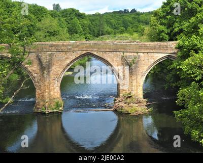 Nouveau pont de Chester - face sud Banque D'Images