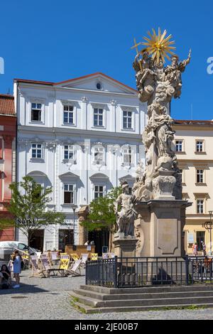 Spalicek a divadlo Husa na Provazku, Zelny trh, Brno, Ceska republika / Husa na provázku théâtre et Spalice, marché de Zelny, Brno, Moravia, repub tchèque Banque D'Images