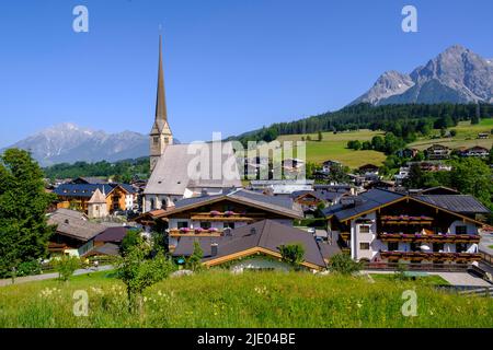 Maria Alm, Salzburger Land, Autriche Banque D'Images