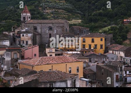 Église paroissiale Chiesa San Pietro e Paolo, Castiglione di Sicilia, Sicile, Italie Banque D'Images