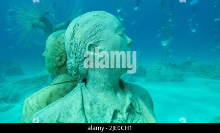 Mer Méditerranée, Chypre. 24th juin 2022. Musée de Sculpture sous-marine Ayia Napa (MUSAN). Artiste sculpteur Jason deCaires Taylor. Mer Méditerranée, Ayia Napa, Chypre (Credit image: © Andrey Nekrasov/ZUMA Press Wire) Banque D'Images