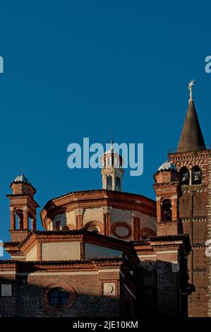 Milan, Basilique de Sant Eustorgio, Chapelle Portinari, externe. Banque D'Images