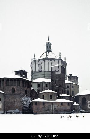 Basilique de Milan di San Lorenzo Maggiore. Banque D'Images