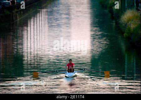 Milan, Milan Navigli. Banque D'Images