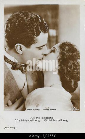 Portrait de Ramon Novarro et Norma Shearer dans le Prince étudiant - actrice de cinéma muet d'Hollywood Banque D'Images