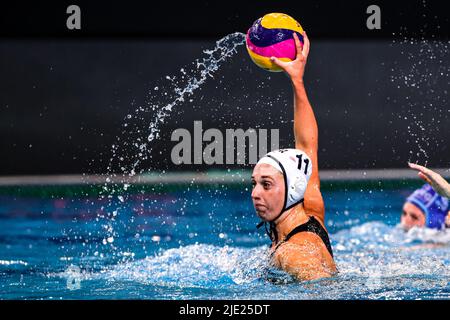 SZEGED, HONGRIE - JUIN 24: Bayley Weber des États-Unis pendant les Championnats du monde de la FINA Budapest 2022 match entre les États-Unis d'Amérique et l'Argentine sur 24 juin 2022 à Szeged, Hongrie (photo par Albert Ten Hove/Orange Pictures) Credit: Orange pics BV/Alay Live News Banque D'Images