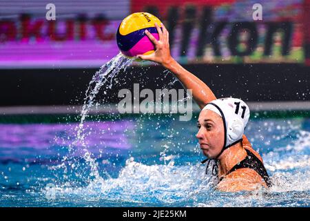 SZEGED, HONGRIE - JUIN 24: Bayley Weber des États-Unis pendant les Championnats du monde de la FINA Budapest 2022 match entre les États-Unis d'Amérique et l'Argentine sur 24 juin 2022 à Szeged, Hongrie (photo par Albert Ten Hove/Orange Pictures) Credit: Orange pics BV/Alay Live News Banque D'Images