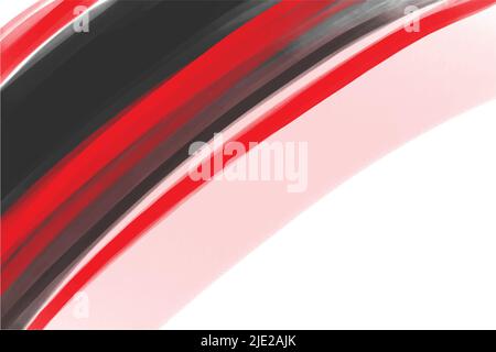 Arrière-plan acrylique de couleurs rouge et noire, avec des traits prononcés sur une toile blanche, des rayures géométriques, un minimalisme, une illustration vectorielle colorée, ba Illustration de Vecteur