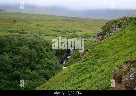 Chute d'eau de Lealt, île de Skye Banque D'Images