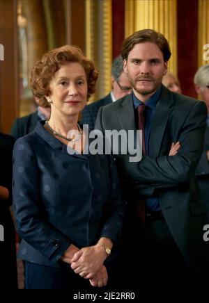 HELEN MIRREN, DANIEL BRUHL, FEMME EN OR, 2015 Banque D'Images