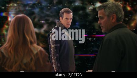 HUGH LAURIE, GEORGE CLOONEY, Tomorrowland, 2015 Banque D'Images