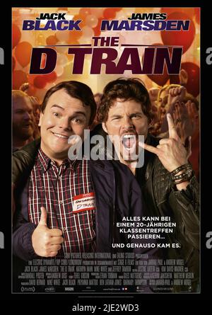 JACK BLACK, James Marsden, L'AFFICHE D TRAIN, 2015 Banque D'Images