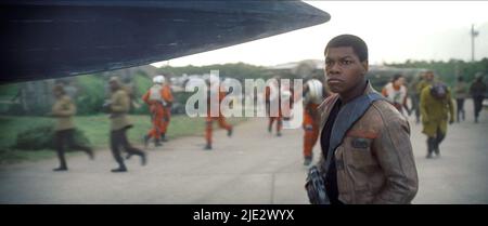 JOHN BOYEGA, Star Wars : Episode VII - LA FORCE se réveille, 2015 Banque D'Images