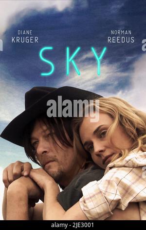 André VIGNEAU NORMAN, Diane Kruger, SKY, 2015 POSTER Banque D'Images