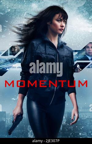 AFFICHE OLGA KURYLENKO, MOMENTUM, 2015 Banque D'Images