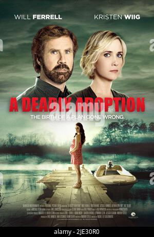 Will Ferrell, KRISTEN WIIG, JESSICA LOWNDES, UNE ADOPTION, 2015 Banque D'Images