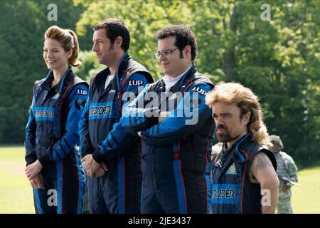 MICHELLE MONAGHAN, ADAM SANDLER, Josh GAD, Peter Dinklage, pixels, 2015 Banque D'Images