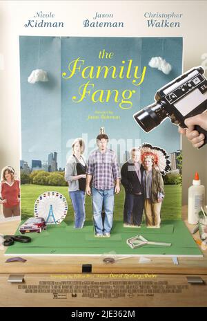 KATHRYN HAHN, Nicole Kidman, Jason Bateman, Christopher Walken, AFFICHE DE LA FAMILLE FANG, 2015 Banque D'Images