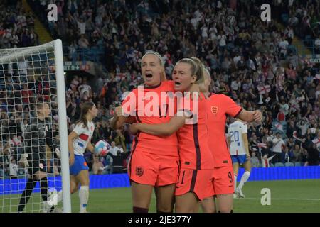 Leeds, Royaume-Uni. 24th juin 2022. LEEDS, ROYAUME-UNI. JUIN 24th lors du match international amical entre les femmes d'Angleterre et les pays-Bas à Elland Road, Leeds, le vendredi 24th juin 2022. (Crédit : Scott Llewellyn | MI News) crédit : MI News & Sport /Alay Live News Banque D'Images