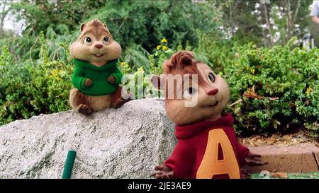 THEODORE, ALVIN, ALVIN ET LES CHIPMUNKS : LA PUCE ROUTIÈRE, 2015 Banque D'Images