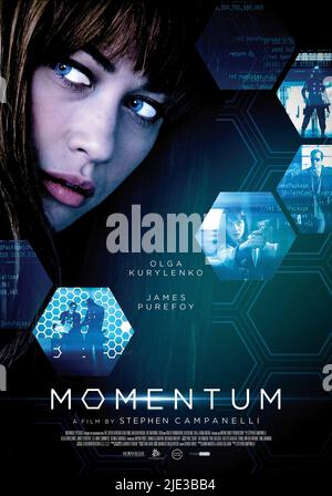 AFFICHE OLGA KURYLENKO, MOMENTUM, 2015 Banque D'Images
