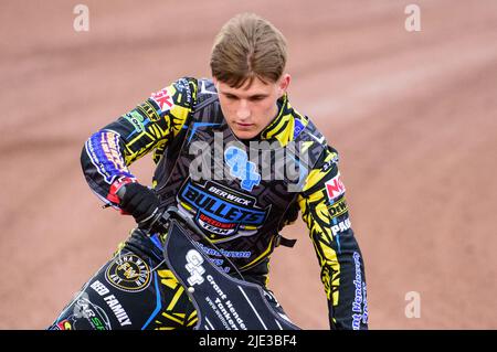 MANCHESTER, ROYAUME-UNI. 24th JUIN Kyle Bickley - Berwick Bullets lors du match de la National Development League entre Belle vue Colts et Berwick Bullets au National Speedway Stadium, Manchester, le vendredi 24th juin 2022. (Credit: Ian Charles | MI News) Credit: MI News & Sport /Alay Live News Banque D'Images