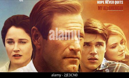 TUNNEY,ECKHART,WITTROCK,AFFICHE, MY ALL AMERICAN, 2015 Banque D'Images