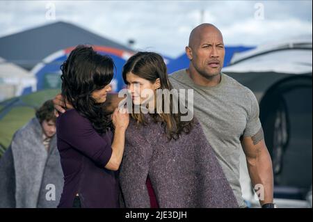 GUGINO,DADDARIO,JOHNSON, SAN ANDREAS, 2015 Banque D'Images