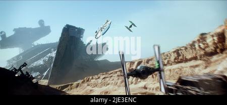 FALCON,FIGHTERS, STAR WARS: ÉPISODE VII - LA FORCE S'ÉVEILLE, 2015 Banque D'Images