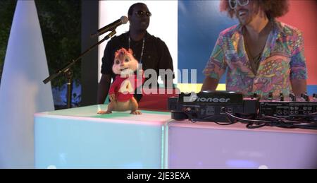 ALVIN,GORDY, ALVIN ET LES CHIPMUNKS : LA PUCE ROUTIÈRE, 2015 Banque D'Images