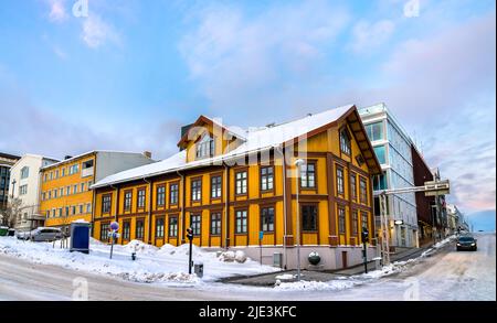 Architecture de Tromso en Norvège polaire Banque D'Images