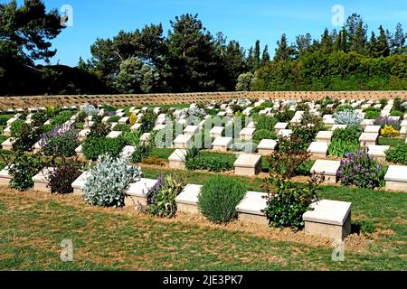 Le cimetière commémoratif de Lone Pine sur la péninsule de Gallipoli en Turquie Banque D'Images