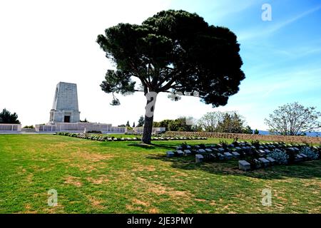 Le cimetière commémoratif de Lone Pine sur la péninsule de Gallipoli en Turquie Banque D'Images