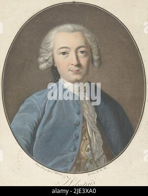 Portrait de Claude Adrien Helvétius, Pierre Michel Alix, d'après Jean François Garnerey, d'après Louis Michel van Loo, 1793 - 1795, portrait du philosophe français Claude Adrien Helvétius, dans un ovale., imprimerie : Pierre Michel Alix, (mentionné sur l'objet), d'après : Jean François Garnerey, (mentionné sur l'objet), d'après : Louis Michel van Loo, (mentionné sur l'objet), France, 1793 - 1795, papier, h 285 mm × l 220 mm Banque D'Images