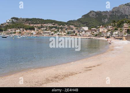 Port de Soller beach Banque D'Images