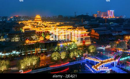 Shandong paysage j ju ville la photographie panoramique de voyage Banque D'Images