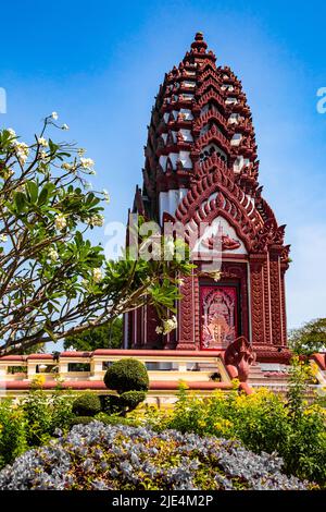 Prachuap Khiri Khan City Pillar Shrine en Thaïlande Banque D'Images